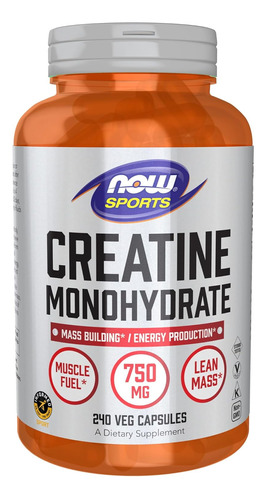 Monohidrato De Creatina 240 Cápsulas Now Sports