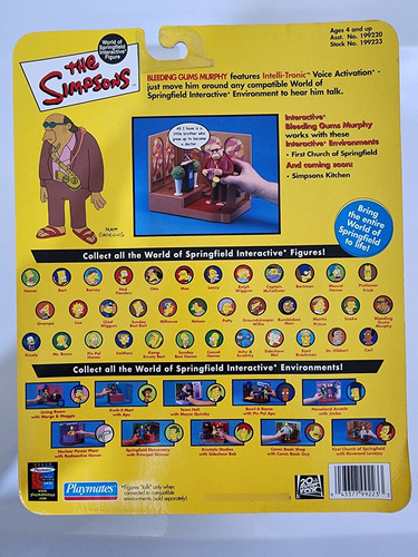 Figura Los Simpsons Playmates Series 6 Bleeding Gums Murphy