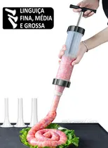Comprar Embutidora Ensacadeira Canhão De Encher Linguiça 3 Funis 