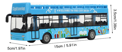 Vehículo De Juguete Para Niños, Modelo De Autobús, Con Tracc