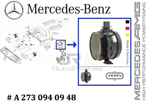 Sensor Maf Mercedes-benz Clase- Ml,glk,slk,sl,c,e 07-17