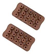 Comprar Molde De Silicon Roscas Mini Chocolates Reposteria 2 Piezas