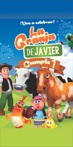 Lona Cumpleaños La Granja De Zenon De 1x2 Personalizada