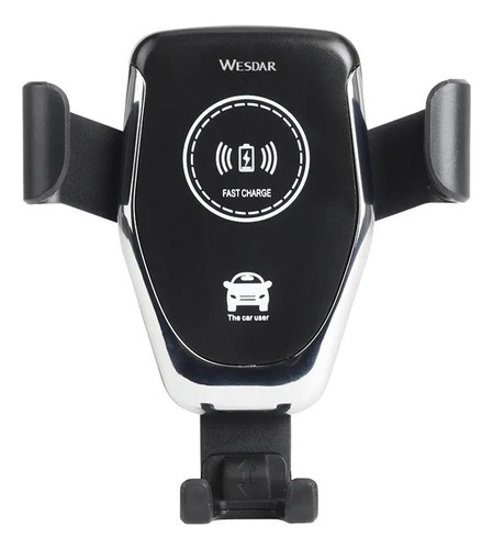 Wesdar - Cargador Inalámbrico Para Auto Holder 10w - Negro