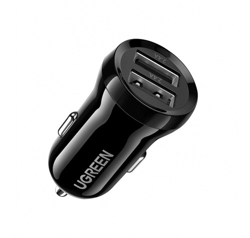 Cargador De Auto Ugreen Doble Usb Carga Rápida 4.8a P/ Celu