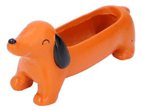Resin Dog Planter Dachshund Succulent Pot Adorable Efficient