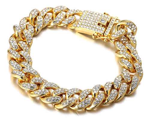 Green + Bracelet - Reloj Cubano De Lujo Con Diamantes De Imi