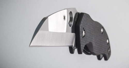 Spyderco Hunting Knives Black Carbon Fiber And G-10 Canis Co