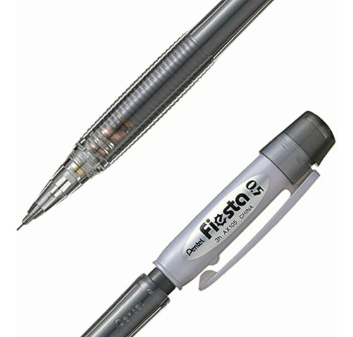 Pentel Ax105w-a Lapicero Fiesta Pearl, Negro, 0.5 Mm
