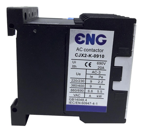 Contator Mini Cjx2-k0910 24vac 3na+1na