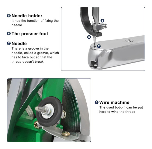 Maquina De Coser Manual, Para Reparacion De Zapatos Y Mas