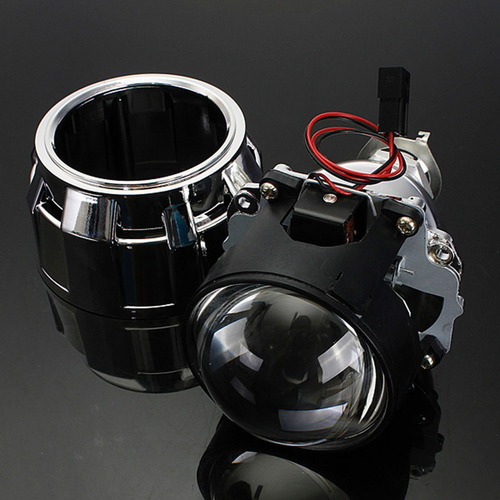 2.5 Hid Bi-xenón Lente Del Proyector Cubierta Frontal H1 H4