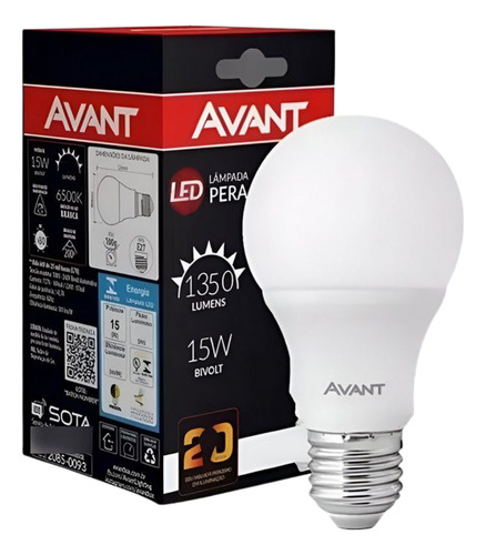 Lampadas Led 15w Biv 6500k Avant