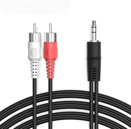 Imagen 2 de 10 de Pack 3 Piezas Cable Auxiliar 3.5mm A Rca Amplificador Audio