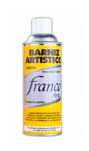 Barniz Artístico En Spray Para Óleo Y Acrílico Franco Arte