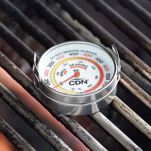 Termometro Parilla Carne Asada Sellado Rango 40 A 425°c Color Acero