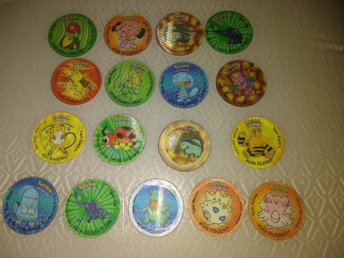 Tazos Pokémon Pikachu Togepi Cindaquil Cada Peça