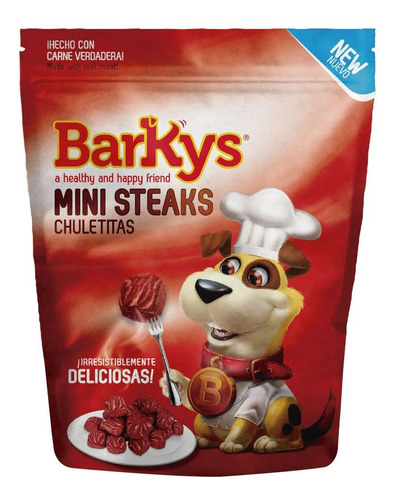 Bocadillos Para Perro Chuletitas Carne Verdadera Barkys 3pzs