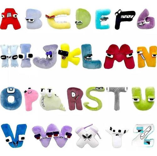 Alphabet Lote Peluches Set Completo 26 Pzas