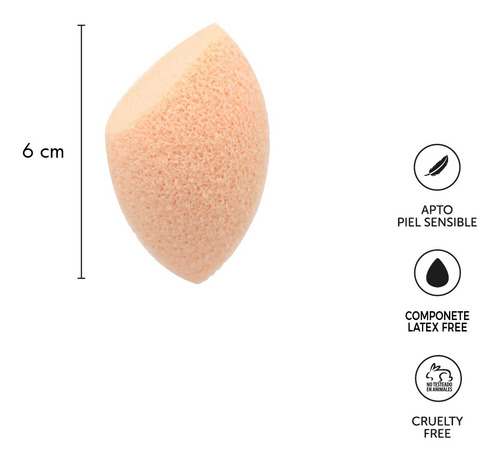 Imagen 4 de 7 de Esponja Para Limpieza Profunda Facial Latex Free Fascino