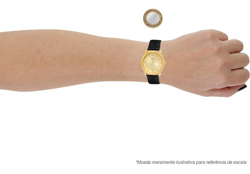 Relógio Dumont Feminino Du2035lnq Dourado + Linda Pulseira