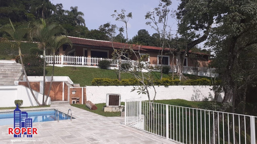 Imagem 2 de 30 de Linda Chácara De Alto Padrão Com Escritura De 6.200 Metros Com Casa Sede, Piscina E Toda Estrutura À Venda Em Mairiporã. - Ch01044 - 70739592