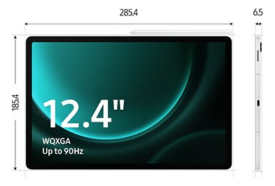 Samsung Galaxy Tab S9FE+ 12.4 128GB 8GB RAM Color Gris - Excelente (Reacondicionado)