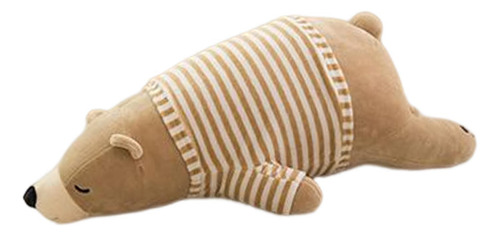 Sleeping Bear Pillow Comfortable Office Kids Brown 50cm