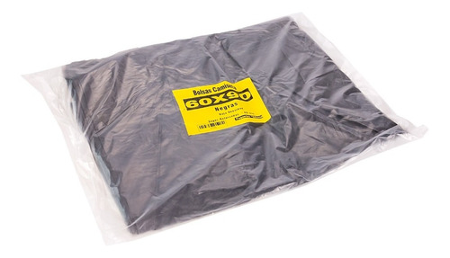 Bolsas Camiseta  Super Reforzada Negras (60 X90cm) X 100 U.