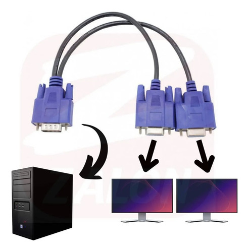 Cabo Duplicador 1 Vga P/ 2 Vga