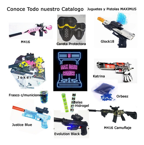 Rifle De Juguete Hidrogel Automatico Scar+regalo+envio