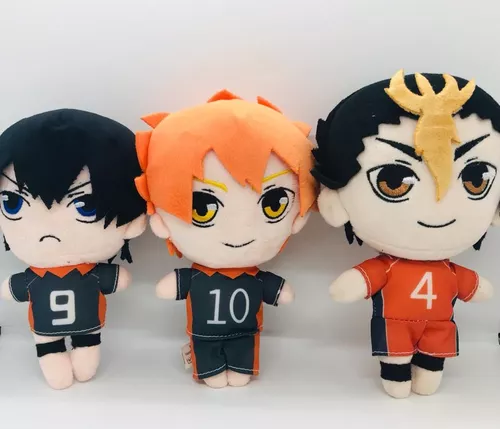 Boneco de Pelúcia Anime Volêi Haikyuu - Kageyama, Hinata e Oikawa