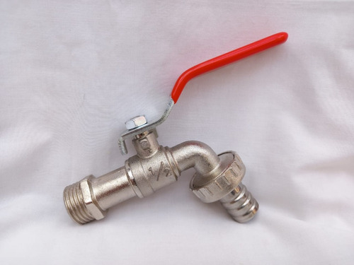 Imagen 2 de 7 de Llave De Bola Jardín Metálica 1/2x3/4 Pulgada Riego