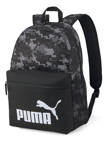 Mochila Puma Phase Aop Backpack  - 078046/10 Color Negro