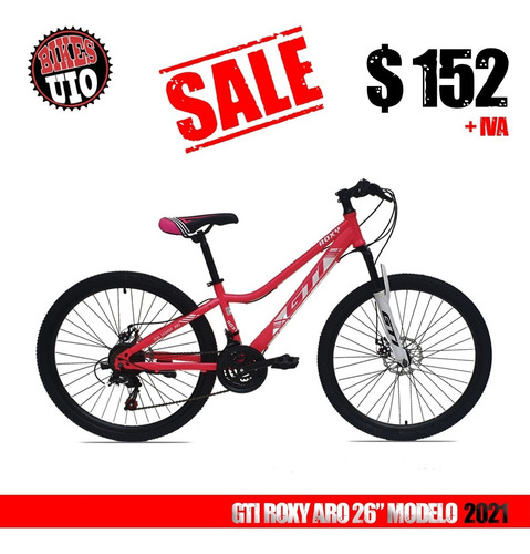 Bicicleta Aro 26 Gti Roxy 21 Vel Disco Modelo 2021