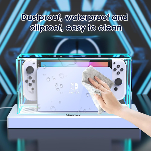 Cubierta Antipolvo Con Luz Led Para Nintendo Switch/oled