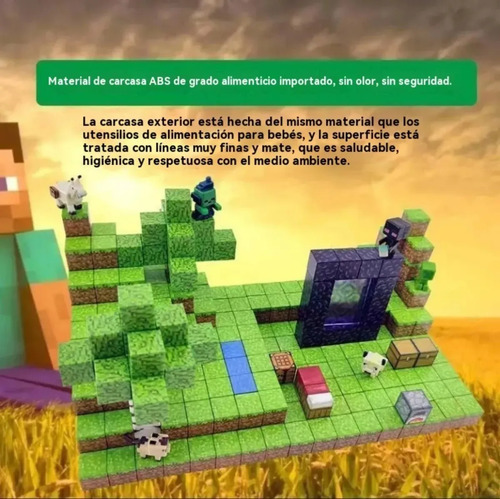 Juguetes De Bloques De Construcción Magnéticos De Minecraft,