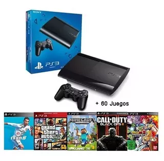 Playstation 3 Ps3 Rf + 60 Juegos + Fifa 19