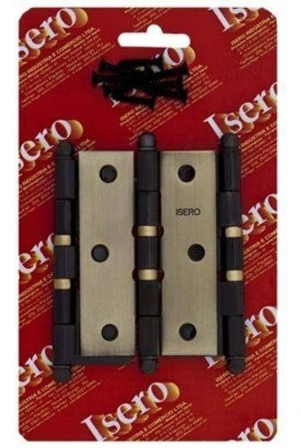 Kit C/3 Dobradiça Colonial 3.1/2 Pino Bola Leve C/anel Isero