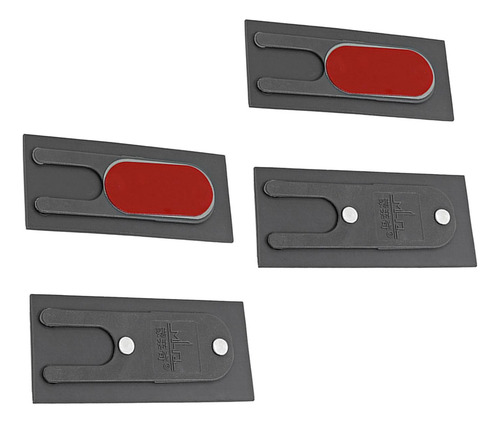 Juego De 4 Piezas De Accesorios De Bloque De Gris Oscuro