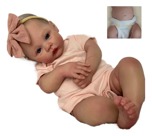 comprar Npk 50cm Muñeca Niña Bebé Reborn Cuerpo Completo De Silicona
