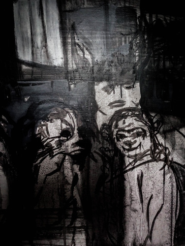 Tríptico Acrílico 70x100cm Original Artista Carlos Martinez