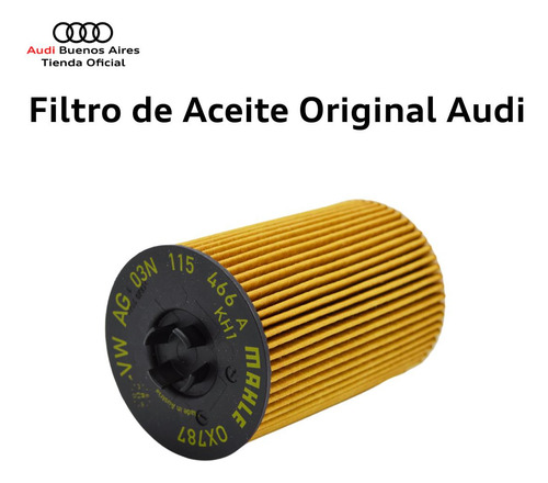 Filtro De Aceite Audi A3 2013 Al 2018
