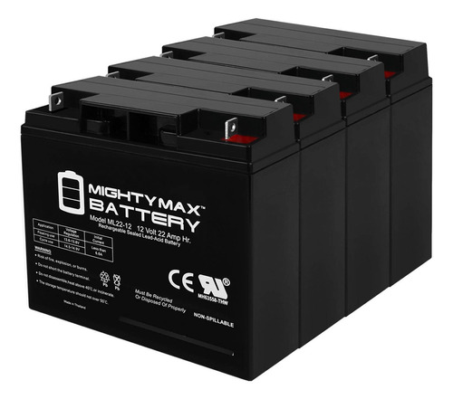 Mighty Max Battery Bateria Para Silla Rueda Mobility Scooter