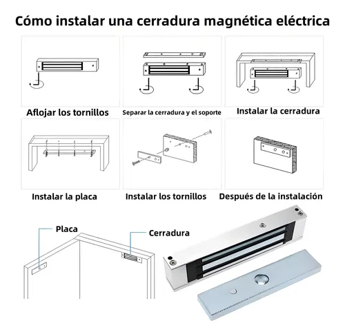 Cerradura Retenedor Electromagnetica 280kg 12v /490