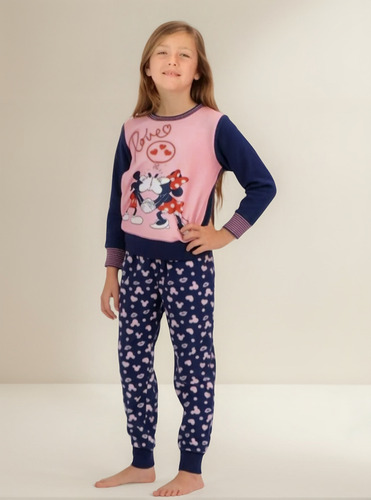 Pijama Micropolar Caffarena Talla 8 Color Rosa 30884