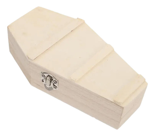 Caja De Madera De Halloween Con Tapa Con Bisagras,