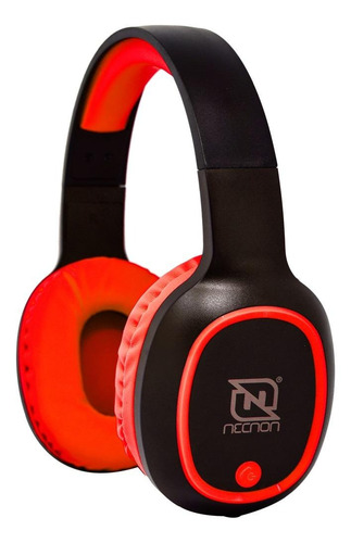 Audífonos Necnon NBH-04 PRO negro y rojo