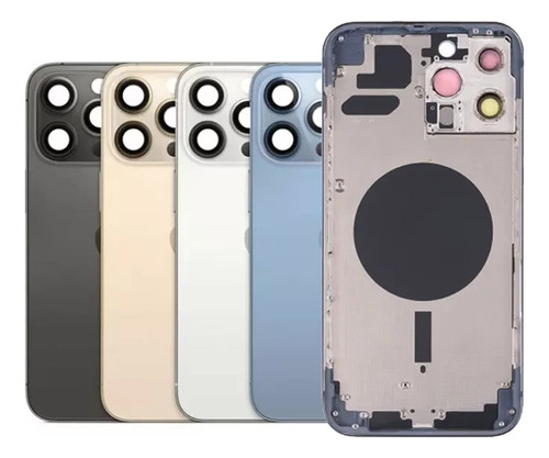 Carcaça Chassi Compatível iPhone 13 Pro Completa + Botões