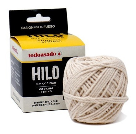 Hilo Parrillero 100% Algodón 50 Metros, 2 Pack